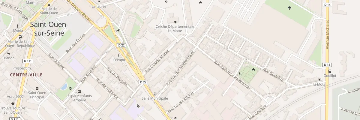 Plan du 19 Av des Marronniers à Saint-Ouen-sur-Seine