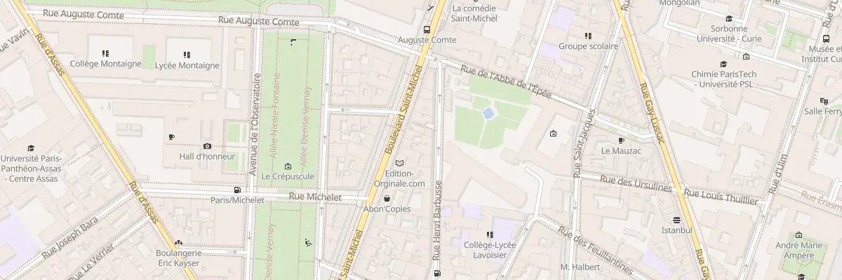 Plan du 117 Bd Saint-Michel à Paris 5e Arrondissement