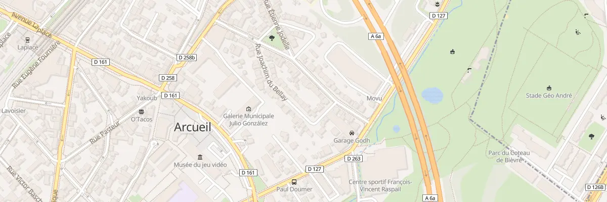Plan du 25 Rue Joachim du Bellay à Arcueil