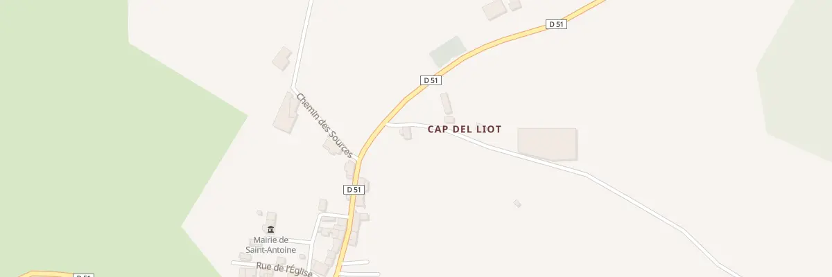 Plan du 5043 Cap del Liot à Saint-Antoine
