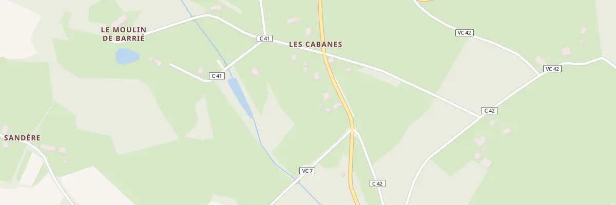 Plan du 5065 Les Cabanes à Sérandon