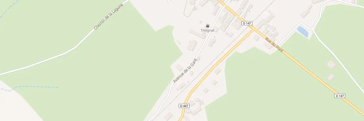 Plan du 14 Av de la Gare à Treignat