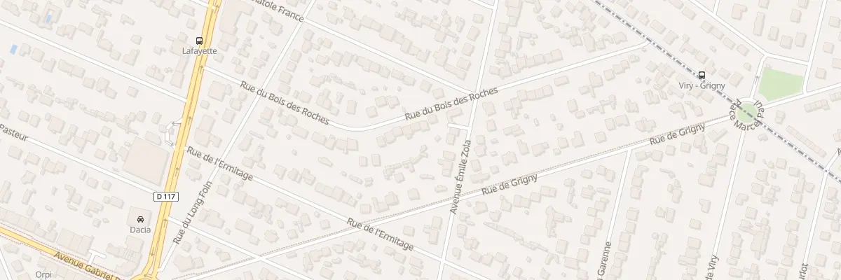 Plan du 36 Rue du Bois des Roches à Sainte-Geneviève-des-Bois