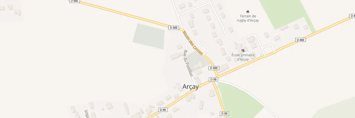 Plan du 1 Rue du Postillon à Arçay