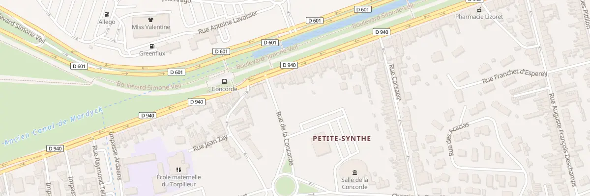 Plan du 2443 Av de Petite-Synthe à Dunkerque