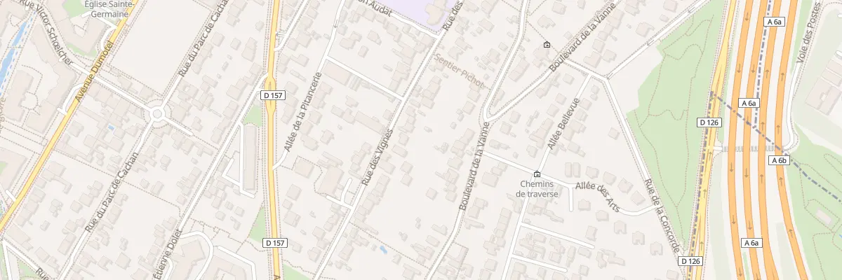 Plan du 101 Rue des Vignes à Cachan