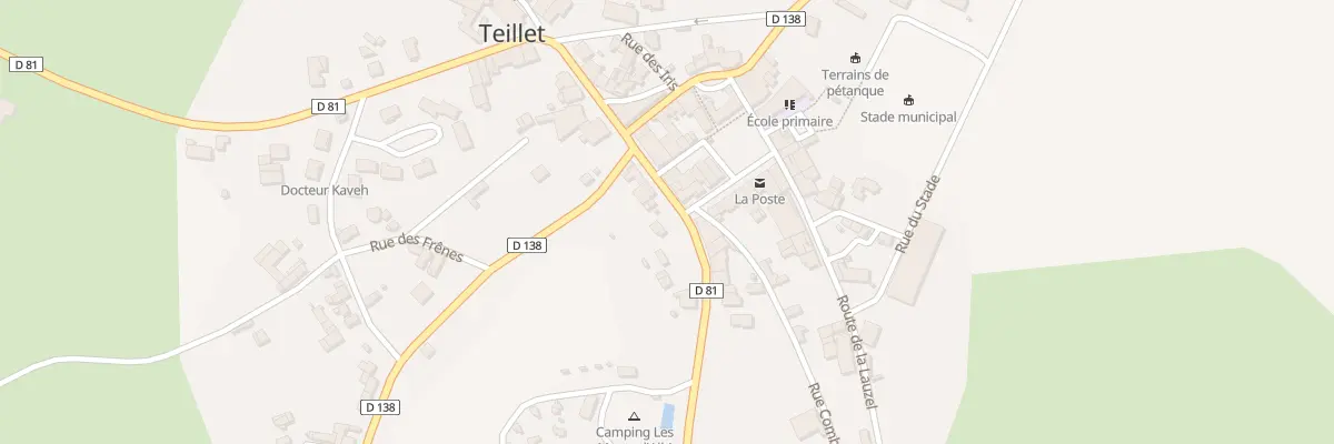 Plan du 19 Rue Baron de Solignac à Teillet
