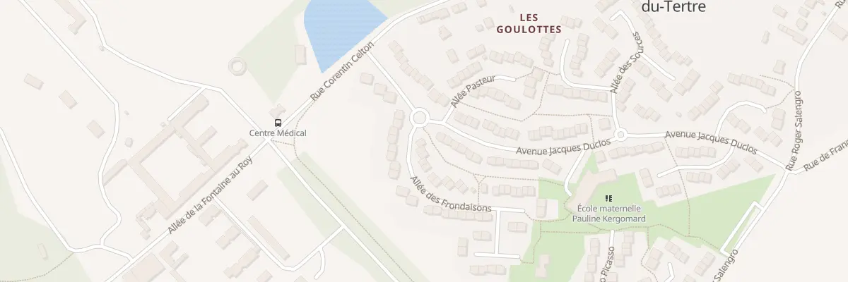 Plan du 1 All des Frondaisons à Saint-Martin-du-Tertre