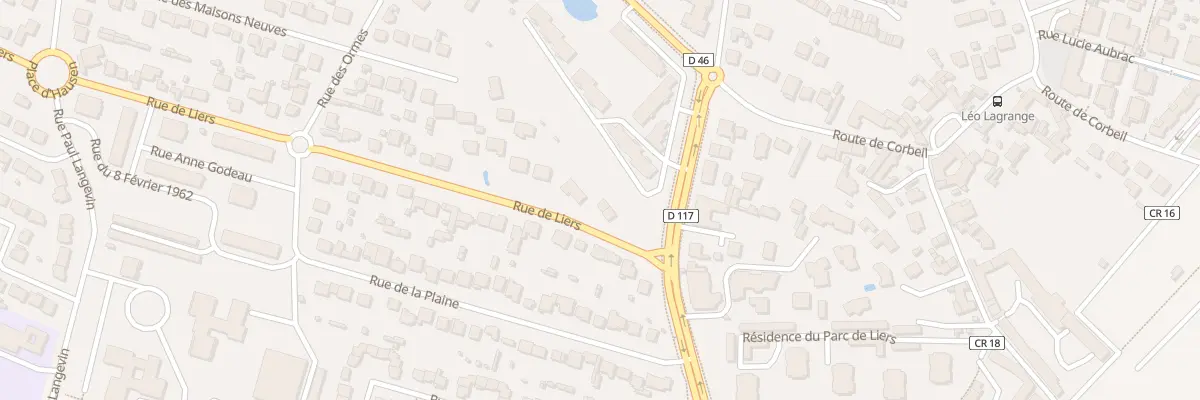 Plan du 71 Rue de Liers à Sainte-Geneviève-des-Bois