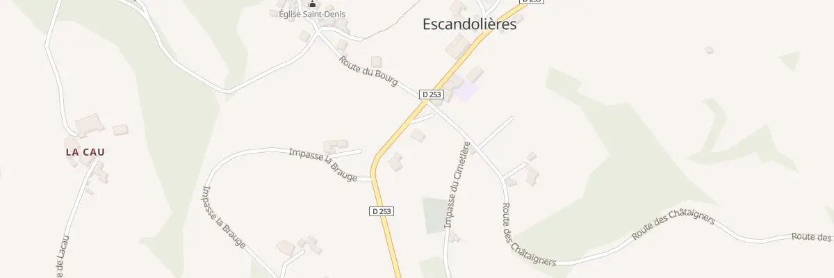 Plan du 2 Le Puech du Vent à Escandolières