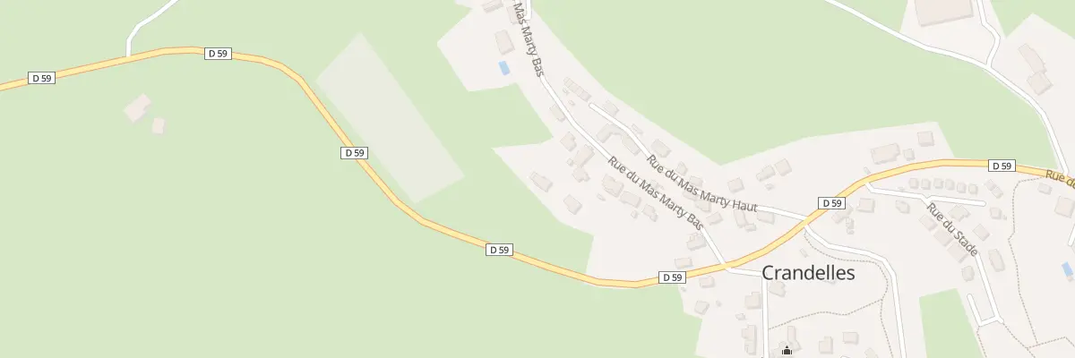 Plan du 15 Rue du Mas Marty Bas à Crandelles