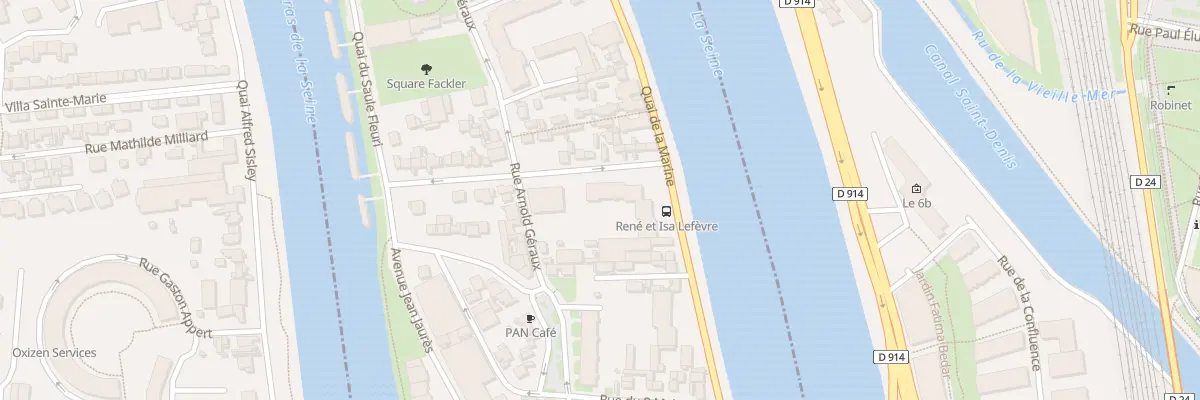 Plan du 3 Rue René et Isa Lefèvre à L’Île-Saint-Denis