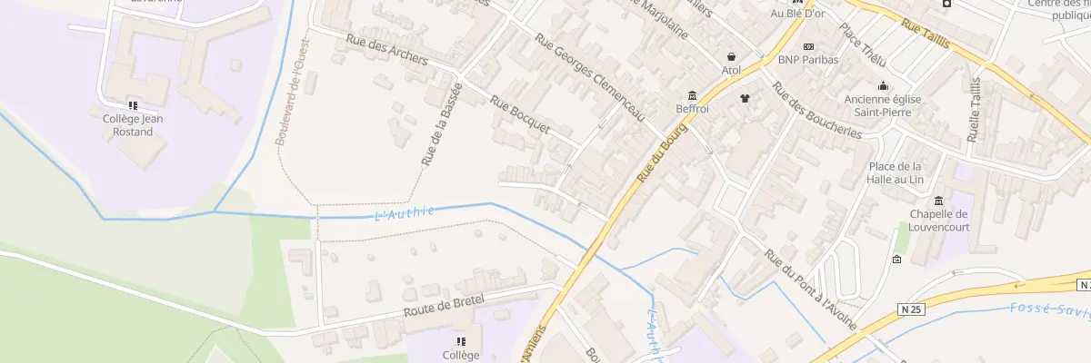 Plan du 15 Rue de l’Escrimerie à Doullens