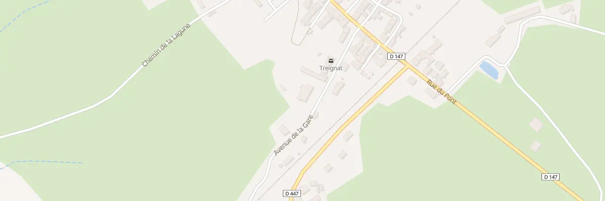 Plan du 12 Av de la Gare à Treignat