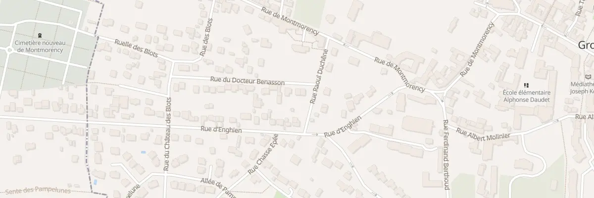 Plan du 1B Rue du Docteur Benasson à Groslay
