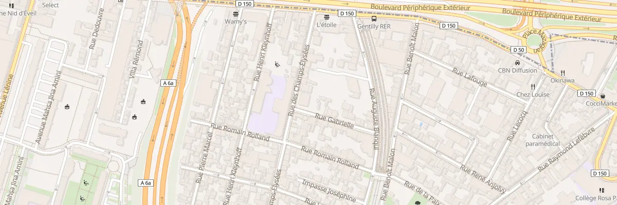 Plan du 23 Rue des Champs Elysées à Gentilly