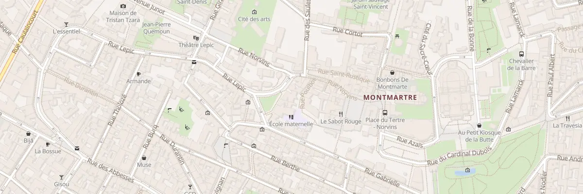 Plan du 8 Pl Jean-Baptiste Clément à Paris 18e Arrondissement