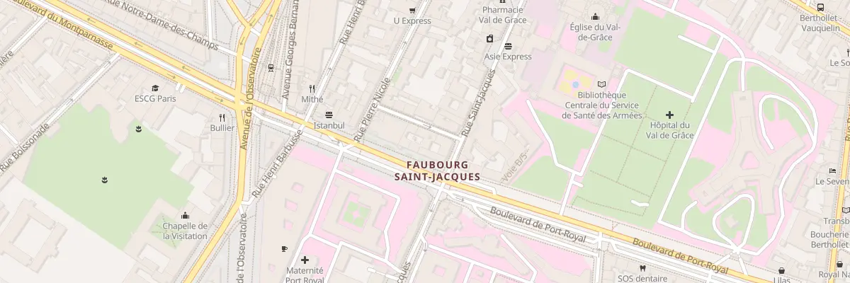 Plan du 88 Bd de Port-Royal à Paris 5e Arrondissement
