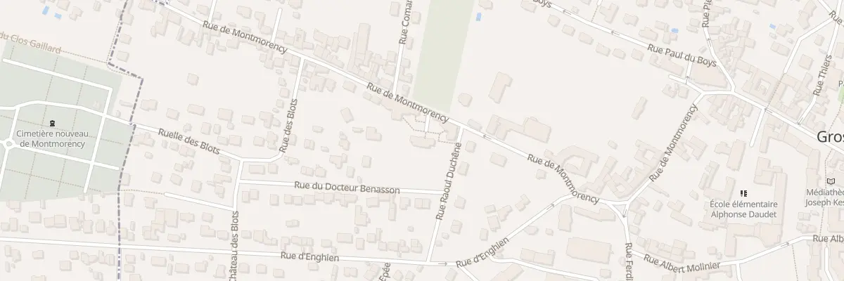 Plan du 25 Rue de Montmorency à Groslay