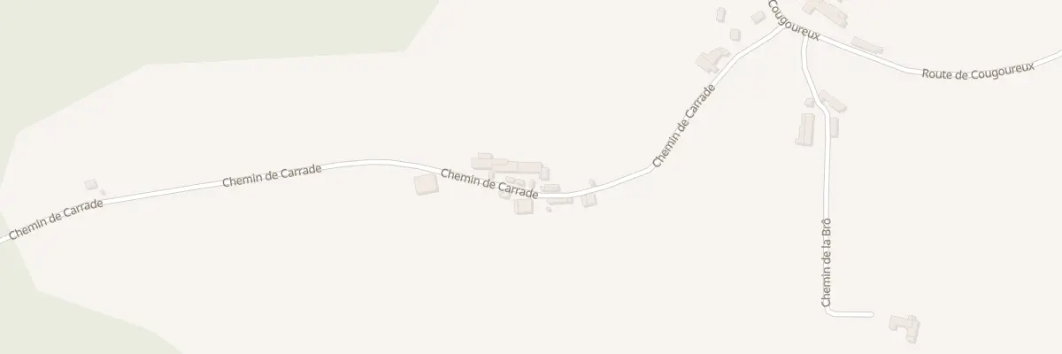 Plan du 318 Che de Carrade à Padiès