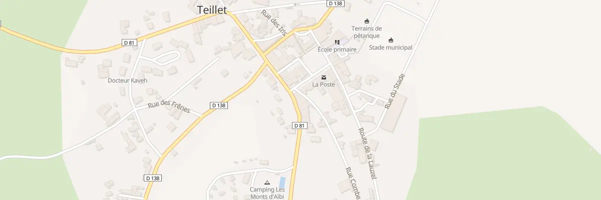 Plan du 28 Rue Baron de Solignac à Teillet