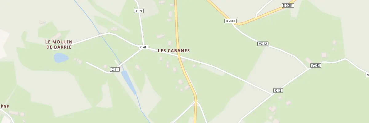 Plan du 9 Les Cabanes à Sérandon
