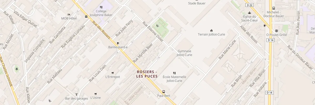 Plan du 13 Rue Pierre Curie à Saint-Ouen-sur-Seine