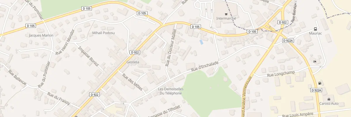 Plan du 9 Rue du Docteur Mallet à Mauriac