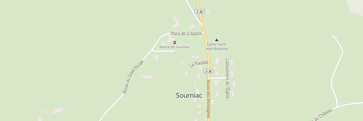 Plan du 6 La Placette à Sourniac