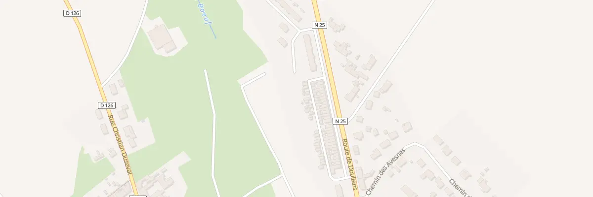 Plan du 51 Rte de Doullens à Beauval