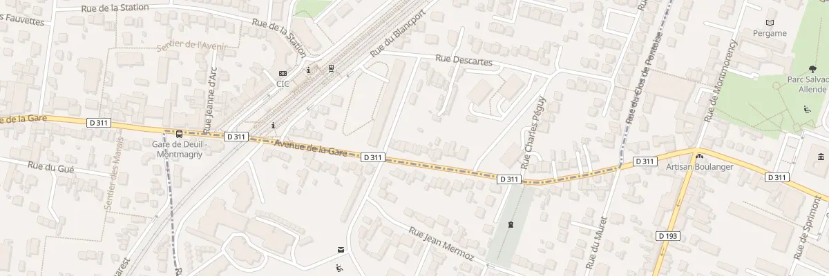 Plan du 41 Av de la Gare à Deuil-la-Barre