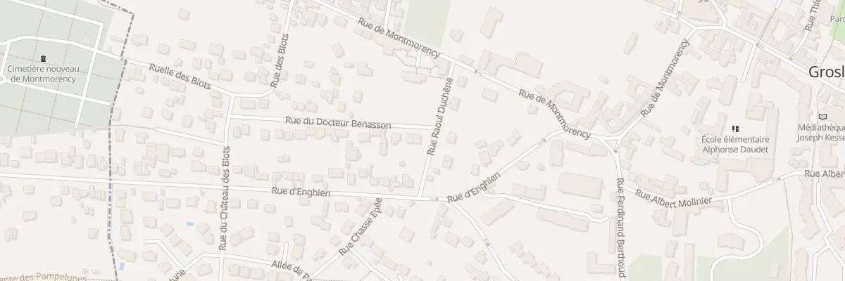 Plan du 1 Rue du Docteur Benasson à Groslay