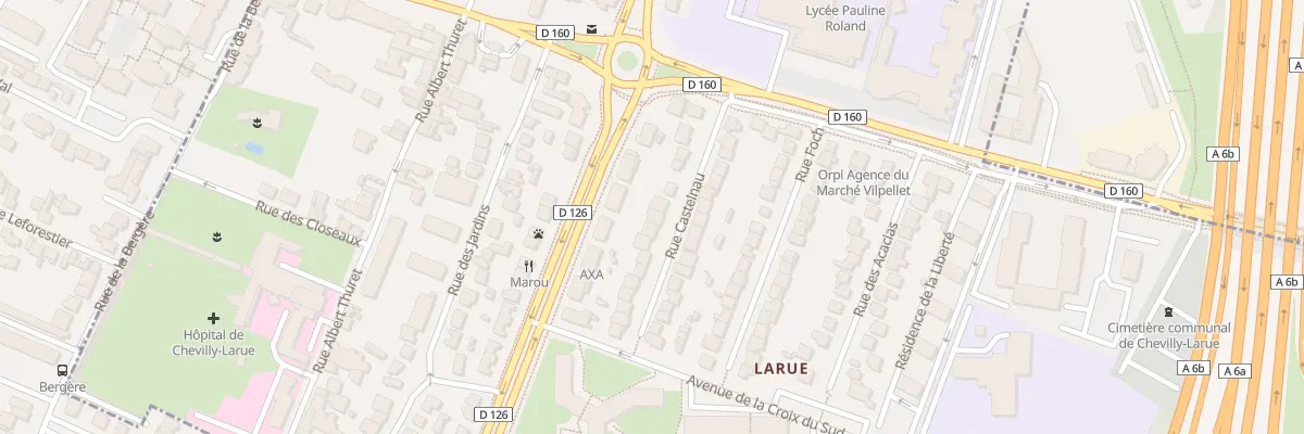 Plan du 16 Rue Castelnau à Chevilly-Larue