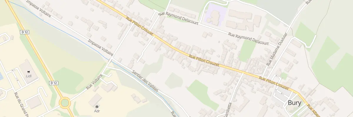 Plan du 353 Rue Pillon Crouzet à Bury