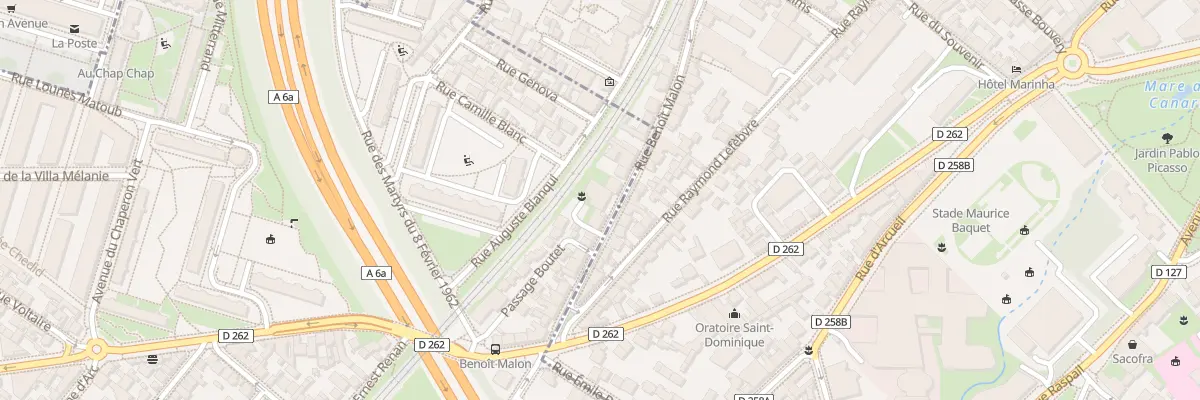 Plan du 106 Rue Benoit Malon à Arcueil