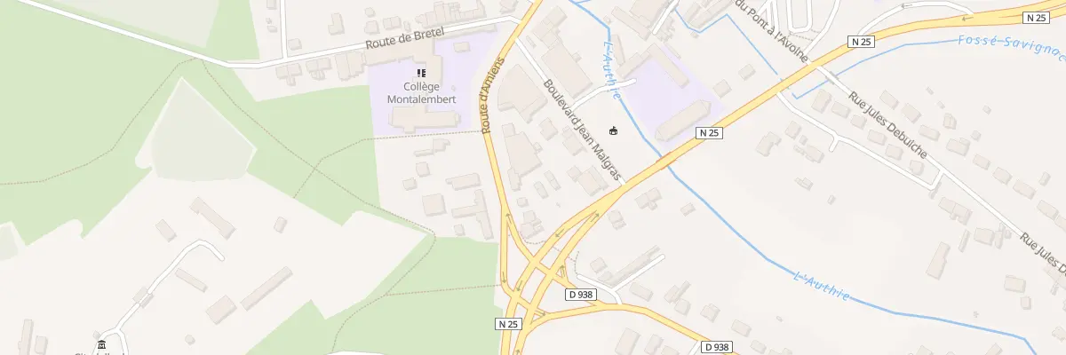 Plan du 14 Rte d’Amiens à Doullens