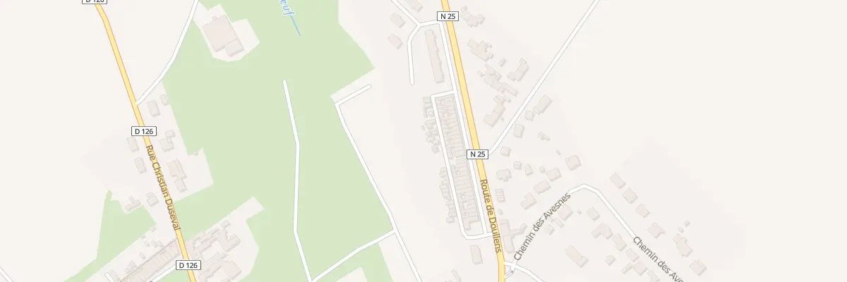 Plan du 41 Rte de Doullens à Beauval
