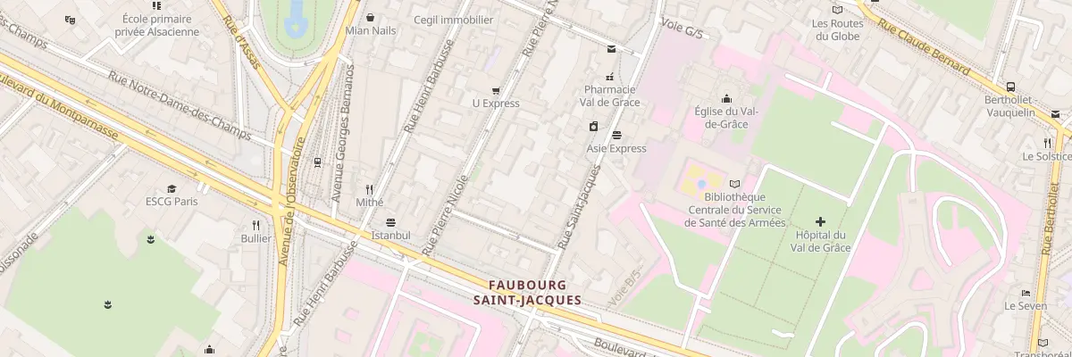 Plan du 330 Rue Saint-Jacques à Paris 5e Arrondissement