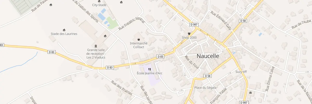 Plan du 10 Rue de Villelongue à Naucelle