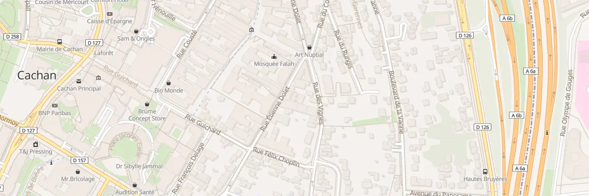 Plan du 89 Rue Etienne Dolet à Cachan