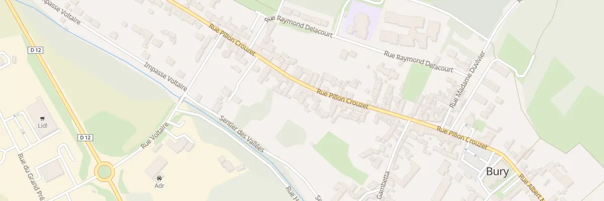 Plan du 329 Rue Pillon Crouzet à Bury