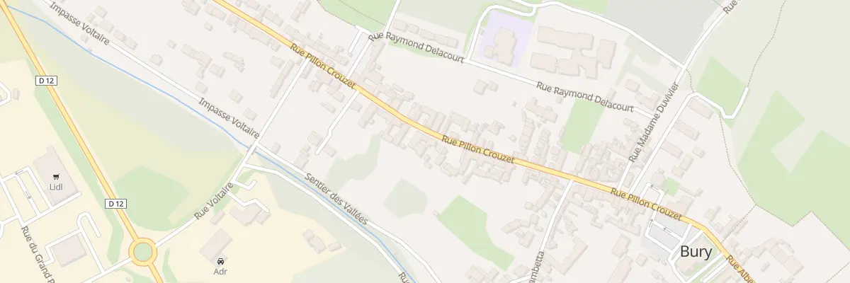 Plan du 345 Rue Pillon Crouzet à Bury