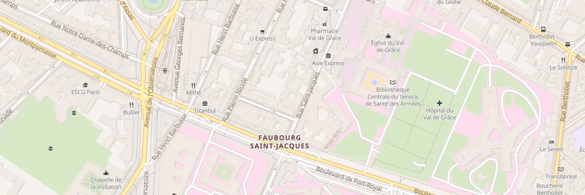 Plan du 340 Rue Saint-Jacques à Paris 5e Arrondissement