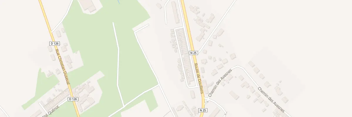 Plan du 29 Rte de Doullens à Beauval