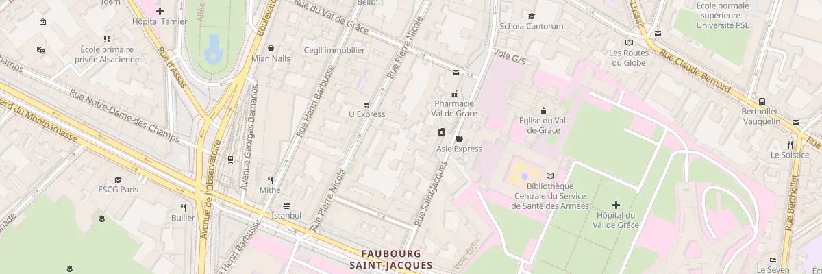 Plan du 326 Rue Saint-Jacques à Paris 5e Arrondissement