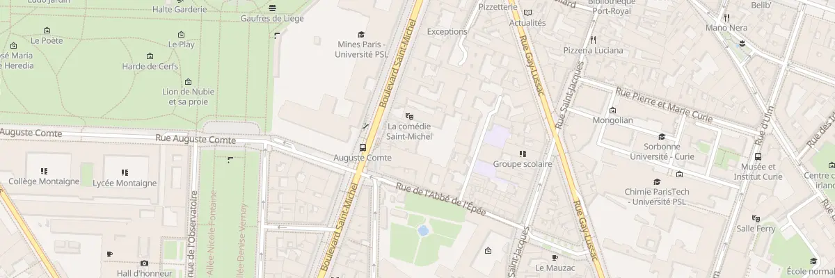 Plan du 97 Bd Saint-Michel à Paris 5e Arrondissement