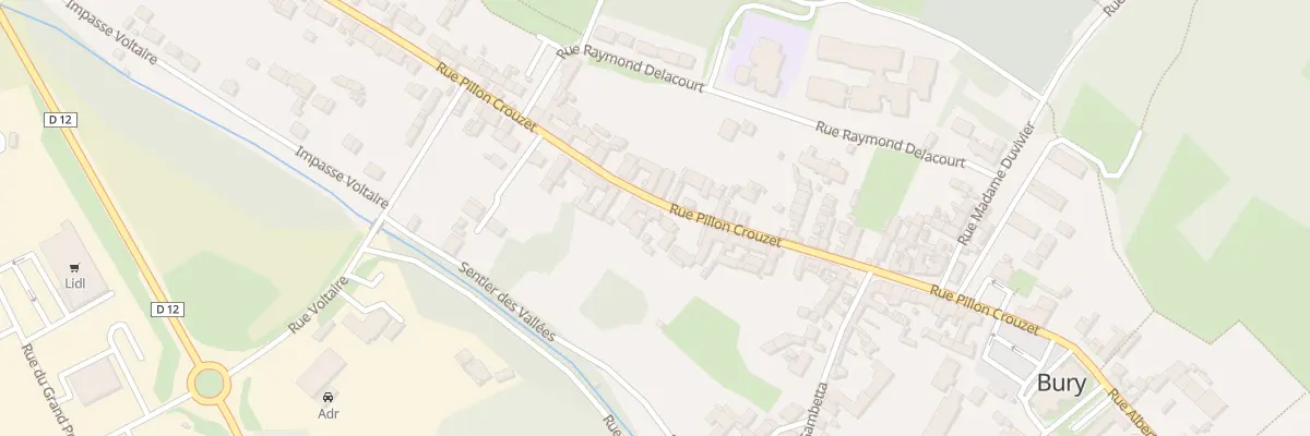 Plan du 337 Rue Pillon Crouzet à Bury