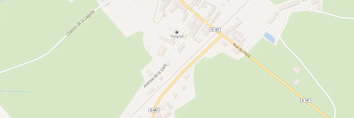 Plan du 3 Av de la Gare à Treignat