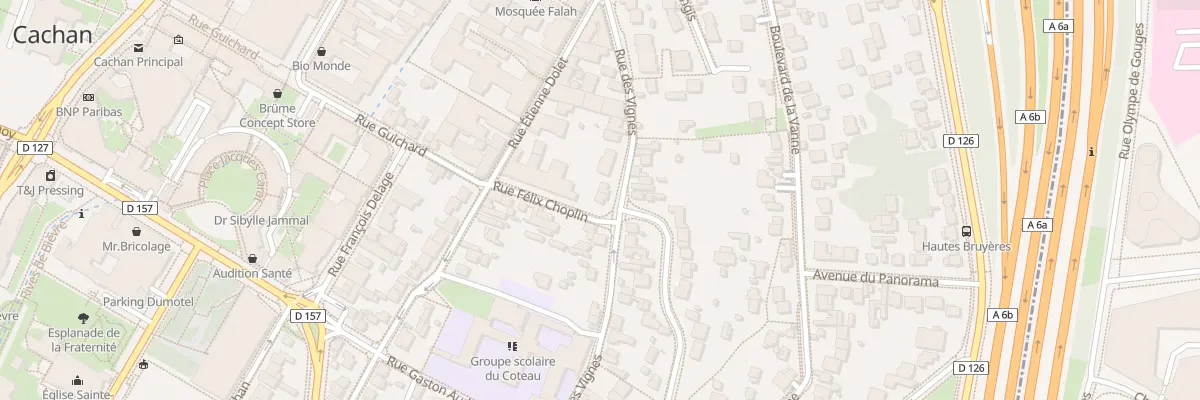 Plan du 22 Rue des Vignes à Cachan