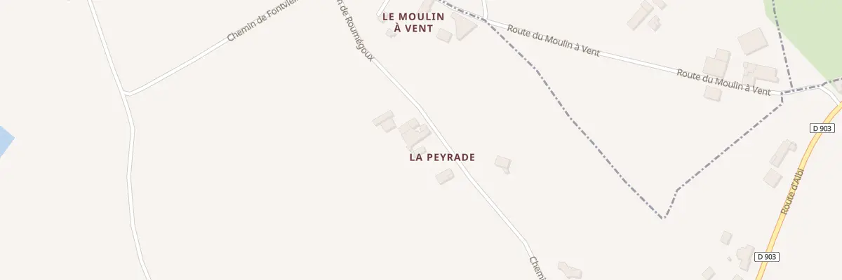 Plan du 5009 La Peyrade à Saint-Julien-Gaulène